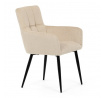 Jídelní židle, béžová, látka, DCH-P3146 CRM2