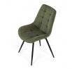 Jídelní židle, zelená, látka, HC-T1130 GRN2