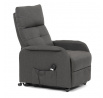 Polohovací křeslo, elektrické kabelové ovládání, šedá, látka, TV-5482 GREY2