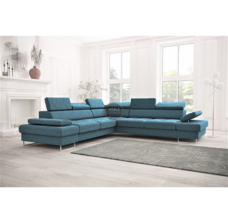 NAROŻNIK GALAXY MAX 280×280 - Odcienie turkusu , lewa NAROŻNIK GALAXY MAX 280×280 - Odcienie turkusu , lewa