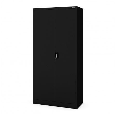 DAVID takarítószekrény, 900 x 1850 x 450 mm, All Black: fekete