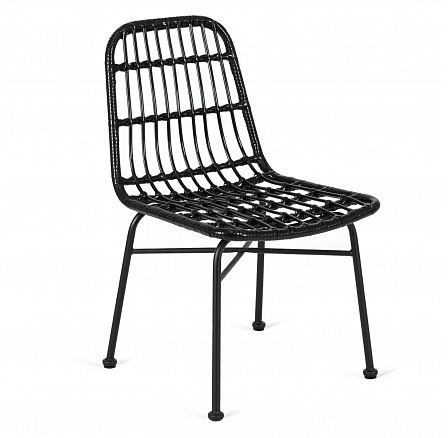 Krzesło Rattanowe WALDI Czarne