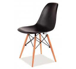 ENZO étkezőszék, fekete/bükk - Kiárusítás!