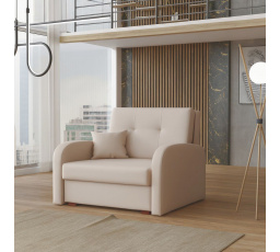 Rozkládací křeslo Vivian Gold I Paros světle béžová