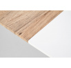 CALIBER étkezőasztal, fehér/san remo tölgy