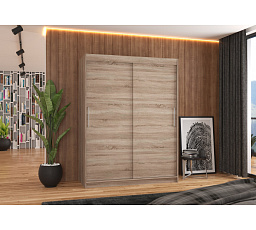 Tolóajtós szekrény DENVER 150 Truffle+Truffle