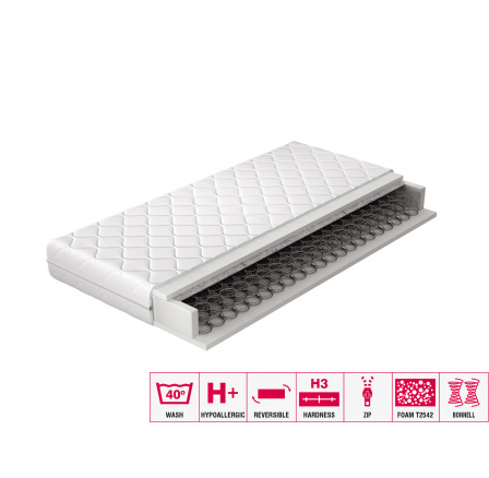 Materac Bonelowy Orsola 90x200 Hipoalergiczny pokrowiec Microfibre