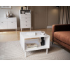 Dullum 60 Coffee Table White Biały 60x45 Not applicable