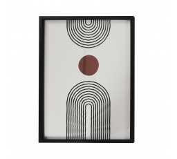 Art-deco kép 60x45cm fekete keretben