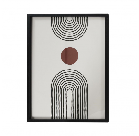 Art-deco kép 60x45cm fekete keretben