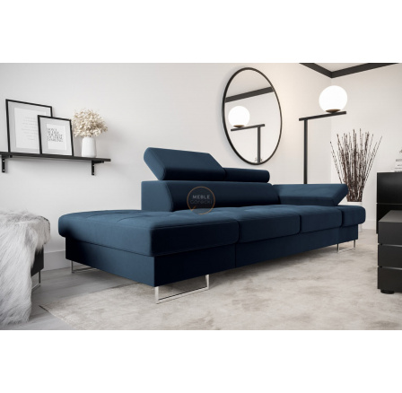 SOFA GALAXY II SZEZLONG 235 CM - Odcienie granatu , Szezlong po lewej - lewa strona
