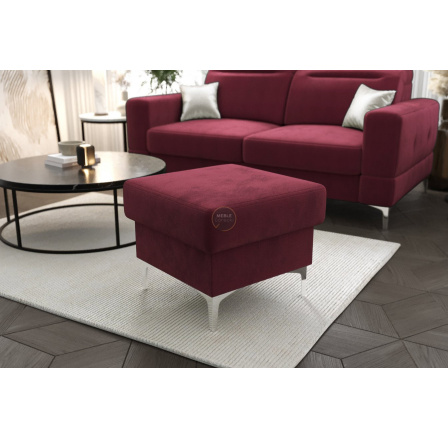 PUFA ZE SCHOWKIEM MALIBU 55X55 CM - Odcienie ciemnego różu