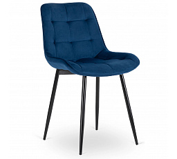 Krzesło CHRIS Granatowe Welurowe