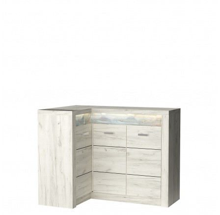 INDIANAPOLIS I15 Komódia Craft Fehér Fordított