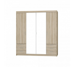 Šatní skříň Enja 4D6S, dub sonoma