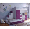 Postel PARADISE 5, Bílá Fialová Lesk
