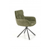 Forgó étkezőszék K495, Olíva/Fekete