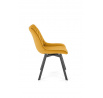 Forgó étkezőszék K520, Mustársárga/Fekete