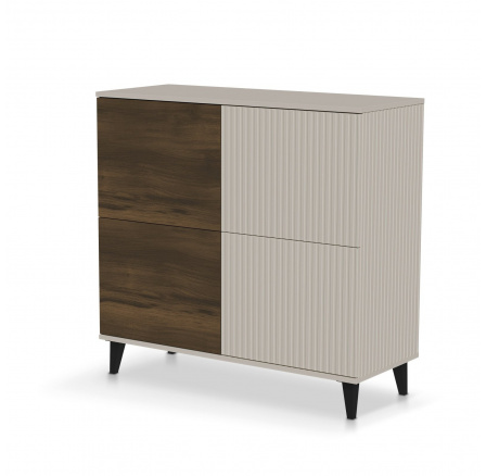 RANDOM 2 KM-2 komód, kasmír / dió / fekete