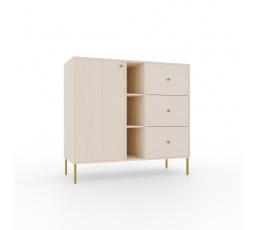 Komód 1D 3S 3P Tili Bézs homok+Bézs homok