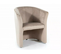 TM-1 VELVET fotel, Bézs Bluvel 40/Wenge