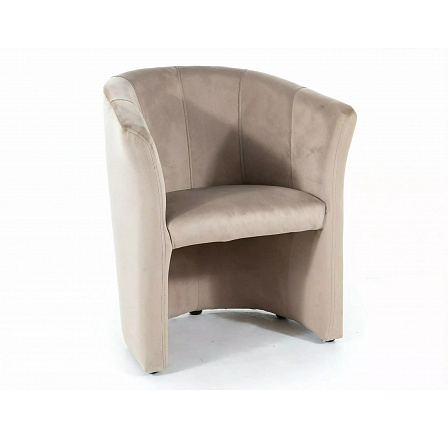 TM-1 VELVET fotel, Bézs Bluvel 40/Wenge