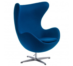 Tojás fotel kék kasmír 23 Prémium