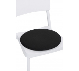 Fekete kerek székpárna