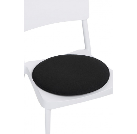 Fekete kerek székpárna