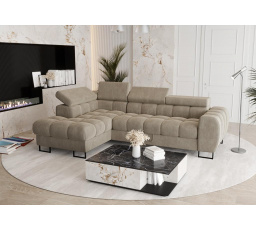 NAROŻNIK ROZKŁADANY ASPEN MINI 260x170 CM - lewa , Odcienie beżu