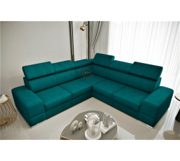 NAROŻNIK ROYAL MAX 286×286 - lewa , Odcienie turkusu