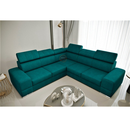 NAROŻNIK ROYAL MAX 286×286 - lewa , Odcienie turkusu