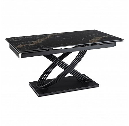 Stół IBIZA Ceramiczny Rozkładany 160-240 cm Czarny