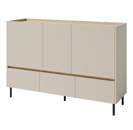 LUCA LC 7 komód, Bézs-homok/Tölgy olajozott