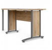 Rohový psací stůl OFFICE 80400/303, Dub sonoma/Stříbrná