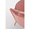 AMORINITO fotel, világos rózsaszín/arany