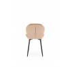 Étkezőszék K538 VELVET, Bézs Bluvel 40/Fekete