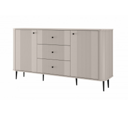 Komoda z szufladami Vesper 160 cm - kaszmir / czarne nogi