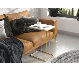 DRU Segédasztal Arany+Fehér