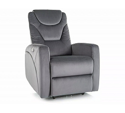 Kinyitható fotel KRONOS, Velvet Szürke Bluvel 14