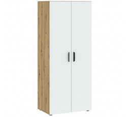 BASIC TWO 2D ruhásszekrény, Artisan Tölgy/Fehér