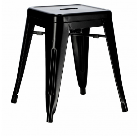 Paris szék fekete, Tolix inspirációval