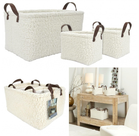 3 darabos Boucle krémkosár készlet 3 darabos Boucle krémkosár készlet
