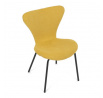 Jídelní židle, žlutá, látka, CT-S8010 YEL2