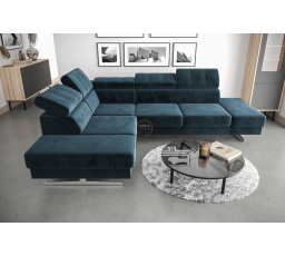 NAROŻNIK EMPORIO 225X300 - lewa , Odcienie granatu