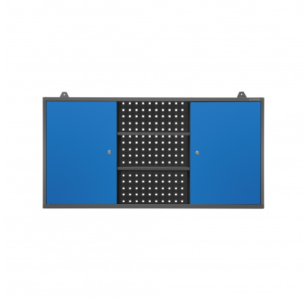 Fali szekrény garázsba BEN, 1200 x 600 x 200 mm, antracit-kék