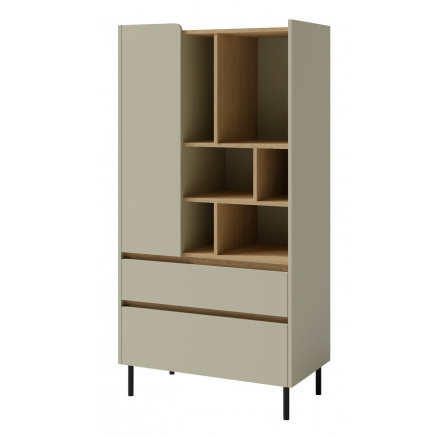 LUCA LC 6 polc, Eukaliptusz/Baltic Dune Tölgy