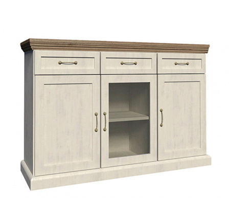 ROYAL K1S komód, Északi fenyő + Vad tölgy