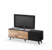 TV komód RANDOM RTV-1 RTV, wotan tölgy/fekete