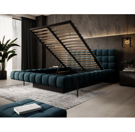Bed Magentta + metal frame/ gas lift / bedding box 140x200 Amore 40 1